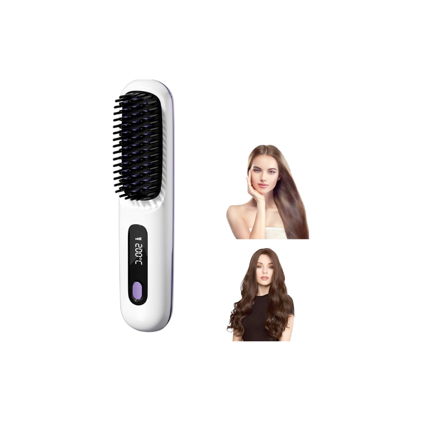 Cepillo alisador de pelo inalámbrico